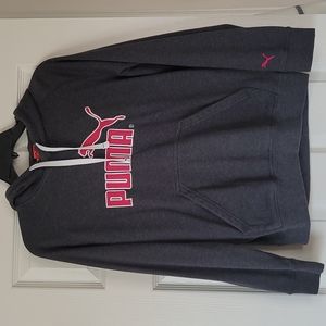🟥🟥 Puma Women’s Fitted Sweatshirt Grey/Pink (size S)